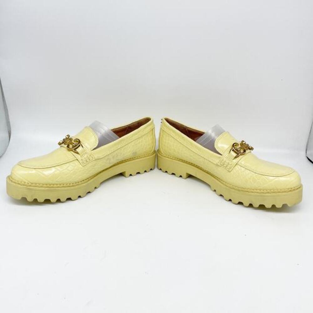 Circus NY by Sam Edelman Deana Crocodile Embossed Loafers Yellow Size 6.5‎ M - Picture 6 of 13